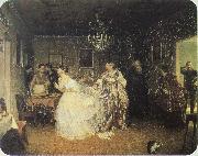 Pavel Fedotov Major proposed oil painting